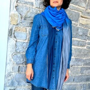 Large Blue Scarf